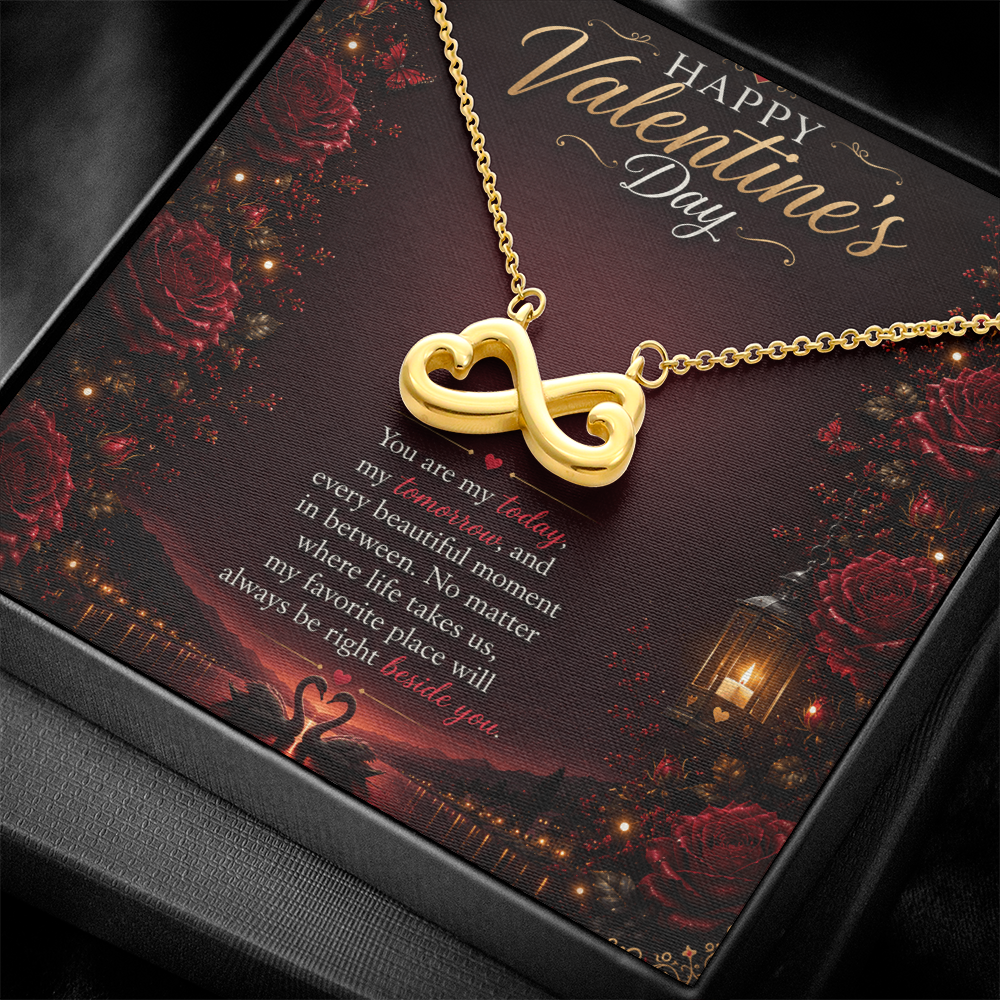 Valentine's Infinity Heart Necklace | Romantic Gift for Her