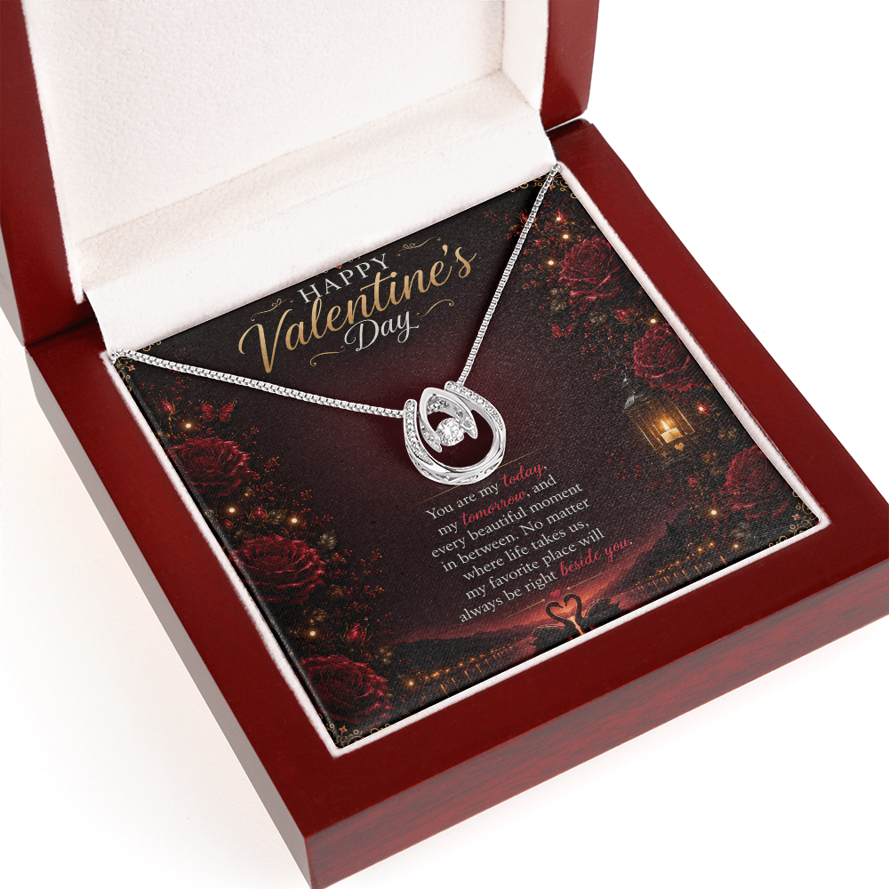 Valentine's Dancing Diamond Necklace | Romantic Gift for Her