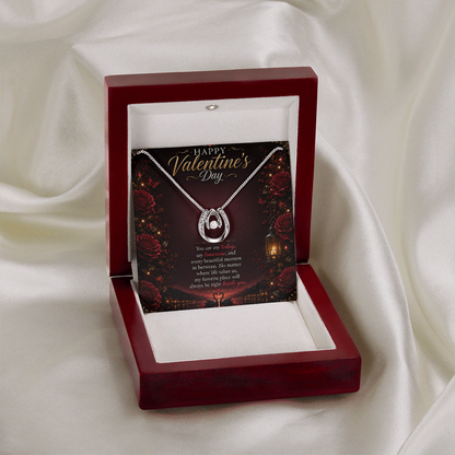Valentine's Dancing Diamond Necklace | Romantic Gift for Her
