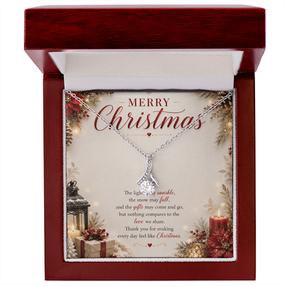 Christmas Alluring Beauty Necklace | Romantic Holiday Gift for Her
