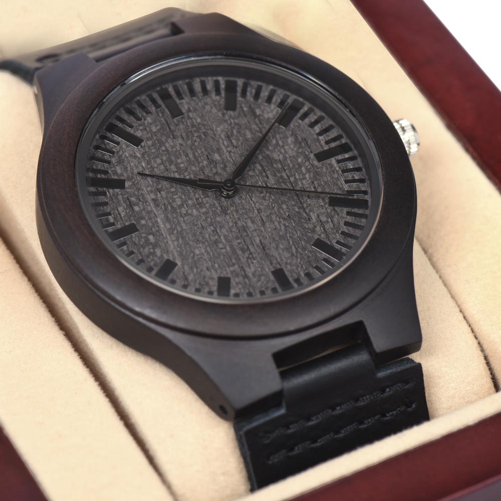 To My Father Wooden Watch | Meaningful Gift from Daughter
