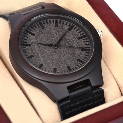 To My Father Wooden Watch | Meaningful Gift from Daughter