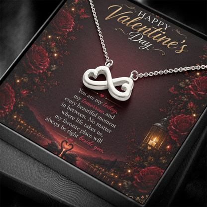 Valentine's Infinity Heart Necklace | Romantic Gift for Her
