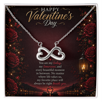 Valentine's Infinity Heart Necklace | Romantic Gift for Her
