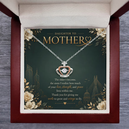 Forever Crown Heart Pendant | Mother's Day Gift for Mom